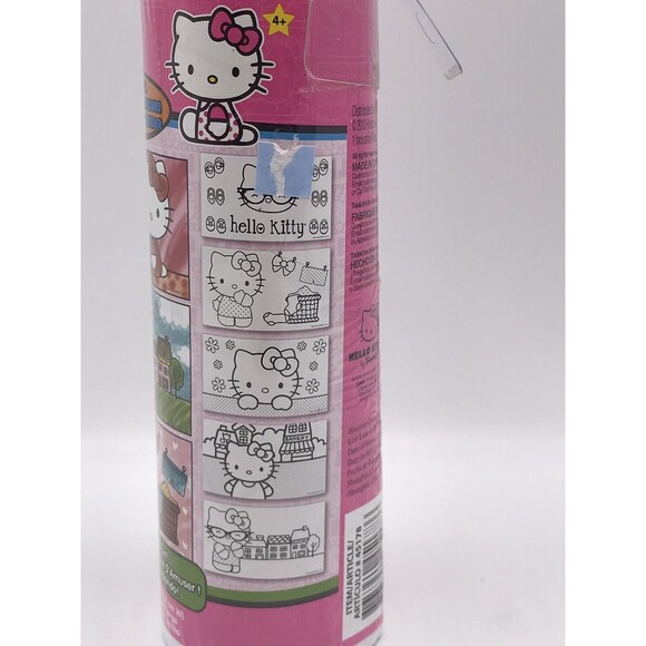 Hello Kitty Lot Play Scene, Floor Color Activity Roll, Toothbrush, 53 Stickers - Picture 9 of 9